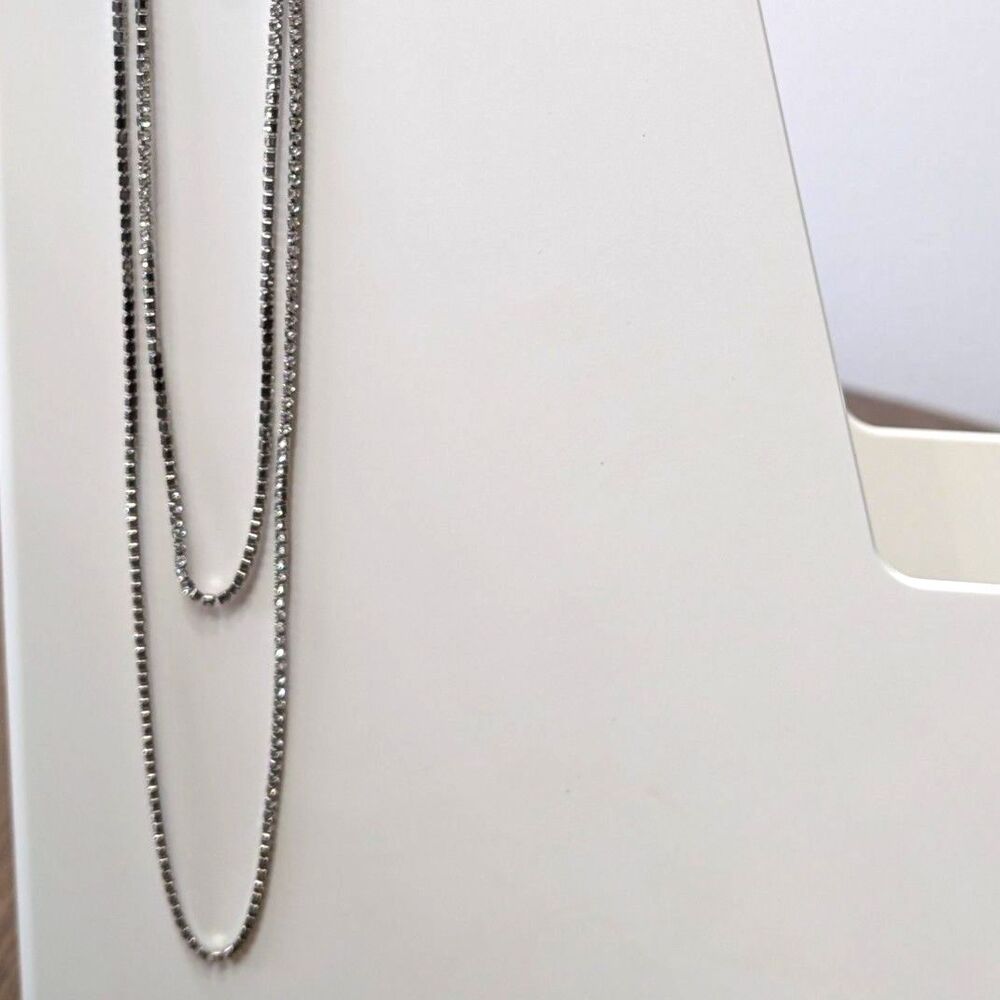 36" Long Crystal Necklace for Looping